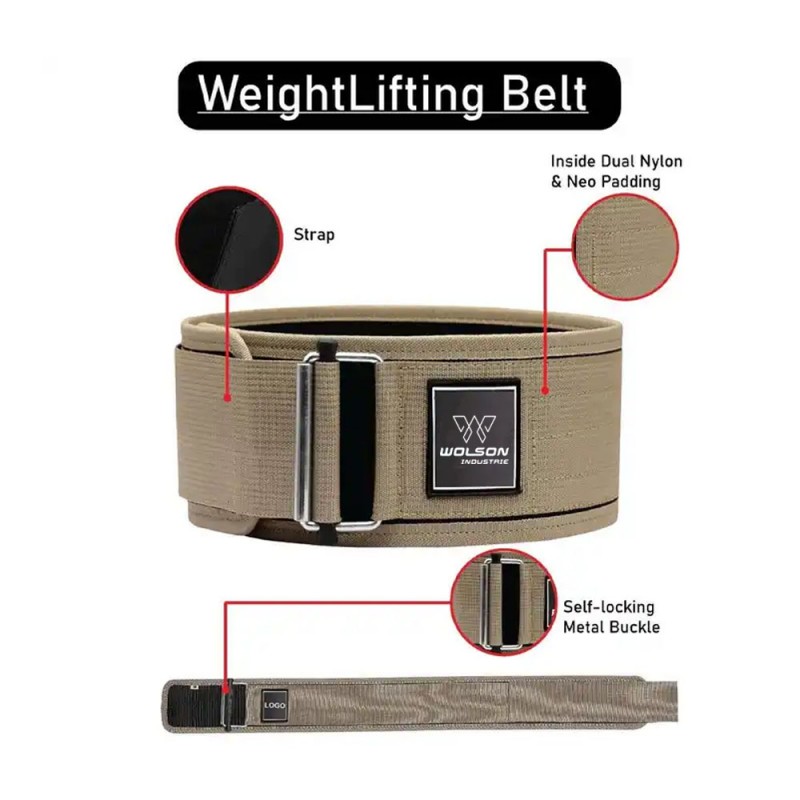 Weight lifting nylon Power belt